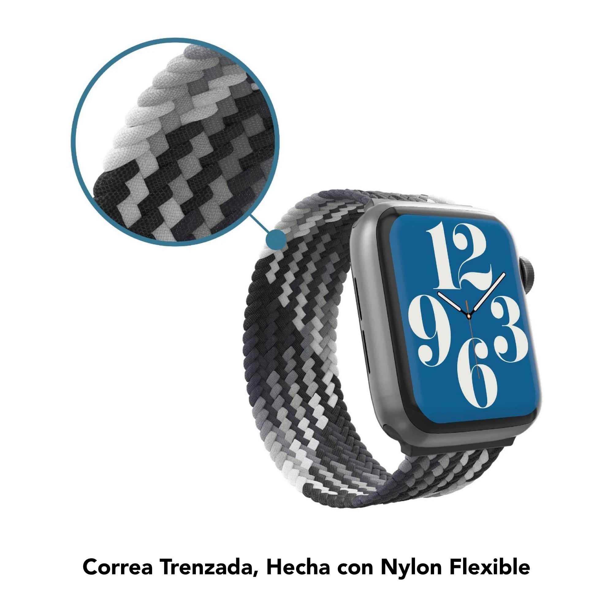 Correa Apple Watch Trenzada Azul Claro – Our Store