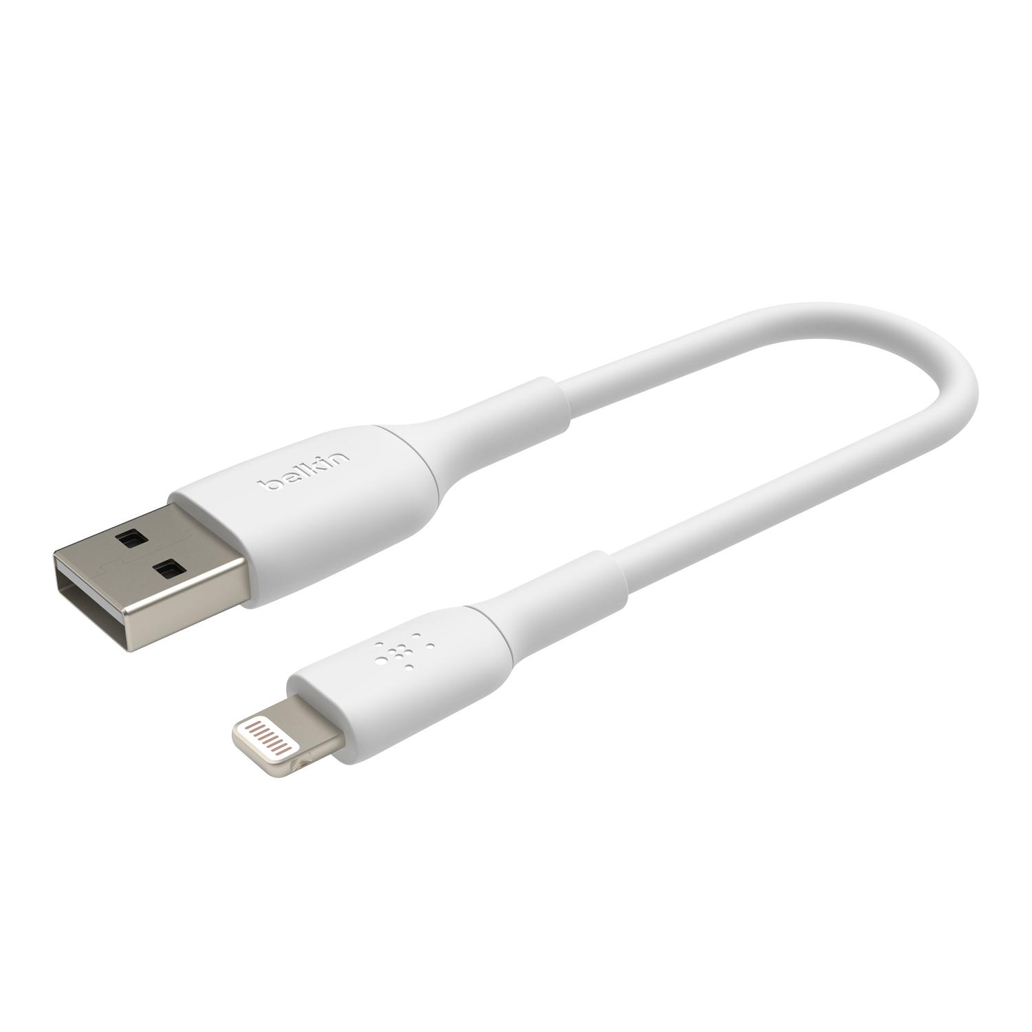 Cable de carga y sincronización de Lightning a USB de 2.4 amperios Metallic  de Belkin - Apple (MX)